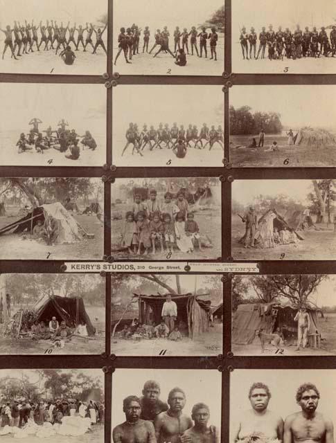 15 Photographs showing various groups and individuals native to Australia