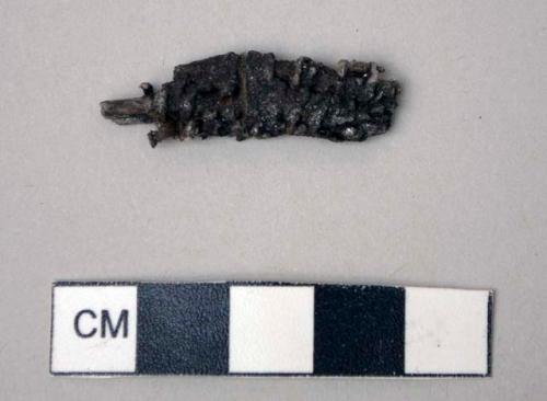 Burnt basketry fragment