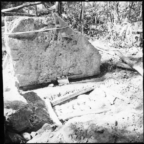 Fragment of Stela 21 at Xultun