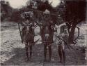 Three Aboriginal Men Armed with many Weapons