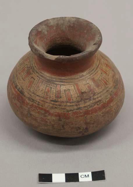 Small polychrome pottery jar