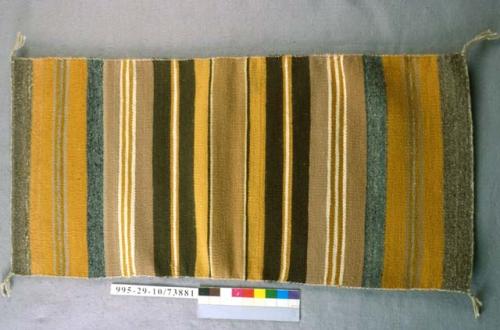 Banded saddle blanket or rug