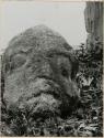 Carved stone effigy head