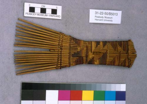 Comb of bound reeds