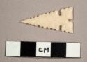 Cast, projectile point, side-notched