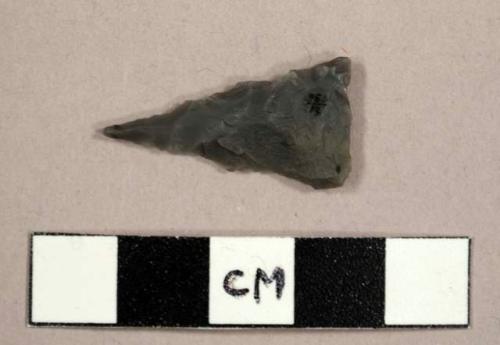 CAST stone projectile point, triangular