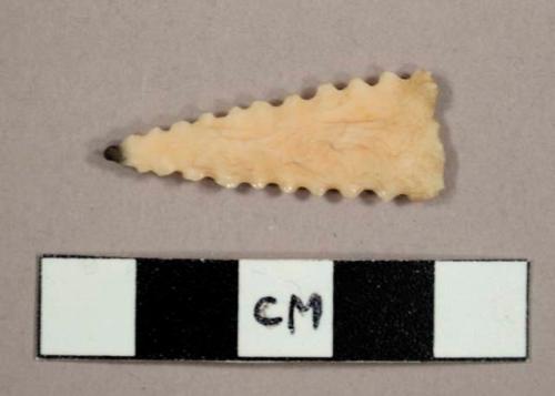 Cast of a Cahokia serrated point