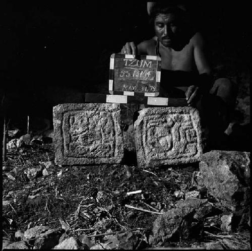 Sculpted Stones 13 and 14 at Tzum