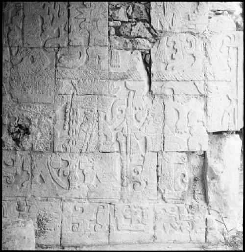 Detail of Top Jaguar relief at Chichen Itza