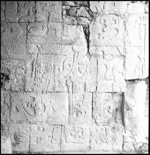 Detail of Top Jaguar relief at Chichen Itza