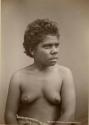 Studio portrait of an Aboriginal woman