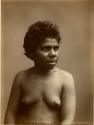 Studio portrait of an Aboriginal woman