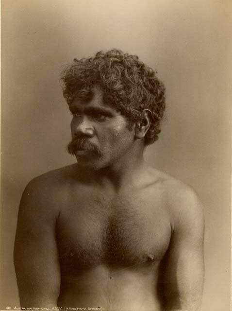 Profile shot of an Aboriginal man