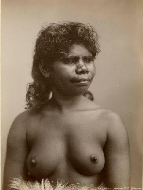 Studio portrait of an Aboriginal woman