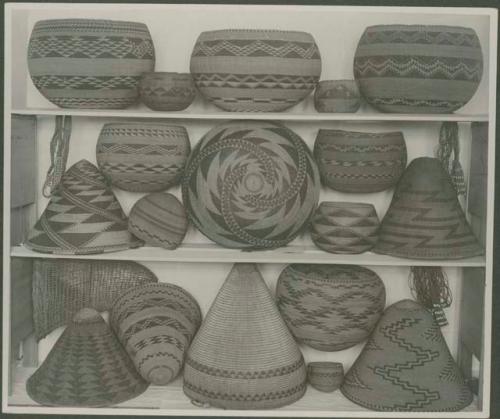 Collection of California Indian baskets