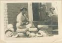 Margaret Walker with baskets (Chuk Chansi Indian)