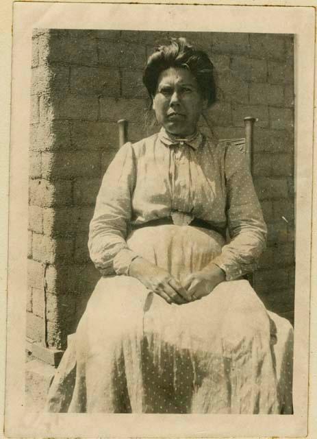 Portrait of seated Chuk Chansi Woman