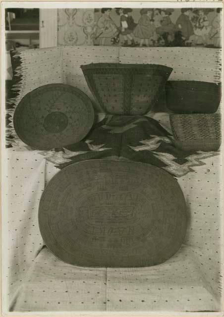 Basket and blanket in private collection of L. W. Jenkins