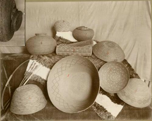 Baskets collected by William Alden Gale in 1790