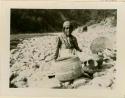 Dolly Sanderson with basket