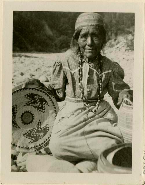 Dolly Sanderson with basket