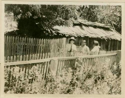 Camp Creek Johnny's house, and three women