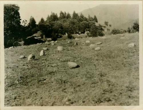 Field of stones or "Indian Chairs"