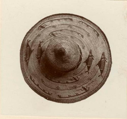 Basketwork hat, top