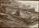 Making a dugout near Victoria, British Columbia.