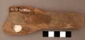 Wooden (ironwood) paddle-shaped tool. l: 13.5 cm.