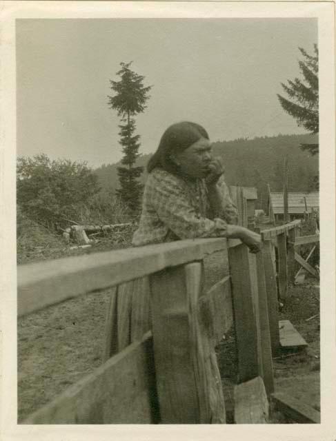 Quileute basket weaver