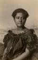 Studio portrait of a Fijian woman, Adi Cakombau, the highest princess in Fiji