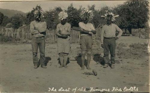 Four men, "The Last of the Famous Fire Eaters"