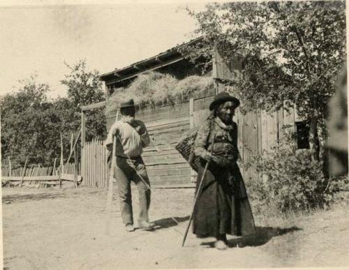 Cache Creek John and his wife picking balsam