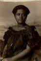 Studio portrait of a Fijian woman, Adi Cakobau, the highest princess of Fiji