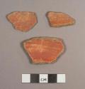 Pital Cream Potsherds: Red A-6 Variety