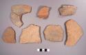 White Cliff Striated Potsherds: Variety Unspecified