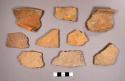 White Cliff Striated Potsherds: Variety Unspecified (brown)