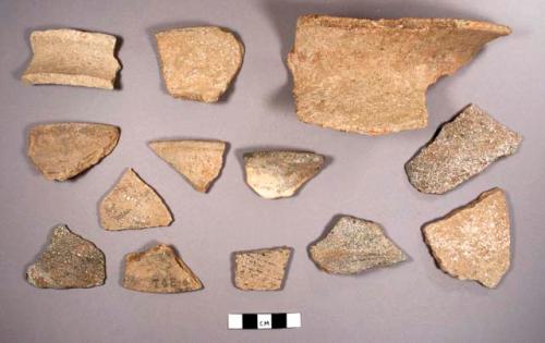 Jones Camp Striated Potsherds: Variety Unspecified (thin-walled)