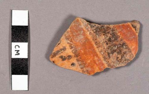 Saxche Orange-polychrome Potsherd: Variety Unspecified