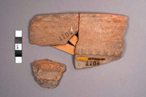 Kaway Impressed Potsherds: Unslipped Interior