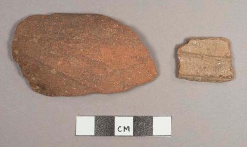 Jocote Orange-brown Potsherds: Brown-incised Variety