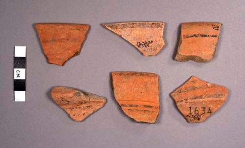 Gavilan Black-on-orange Potsherds: Sakan Variety