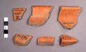 Guacamallo Red-on-orange Potsherds: Camalote Variety