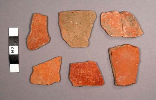 Aguacate Orange Potsherds: Variety Unspecified, Thin-walled