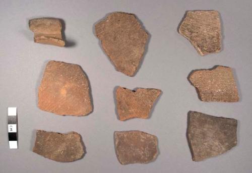 Socotz Striated Potsherds: Dark Brown Variety