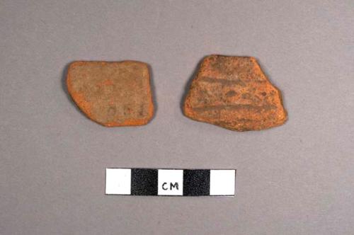 Jocote Orange-brown Potsherds: C-3 (Incised-punctate) Initially