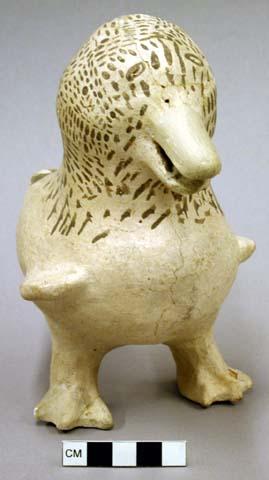 Pottery bird effigy vessel