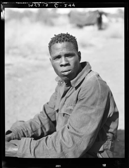 Expedition member sitting