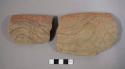 Ceramic rim sherds with incised design